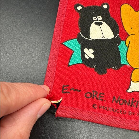 Vintage Hanging Caddy Hokkaido Japan Naught Trio 70s Kitsch Anthropomorphic - Picture 9 of 10